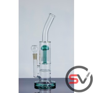 CURVED NECK JELLYFISH HONEYCOMB WATER PIPE 12inch